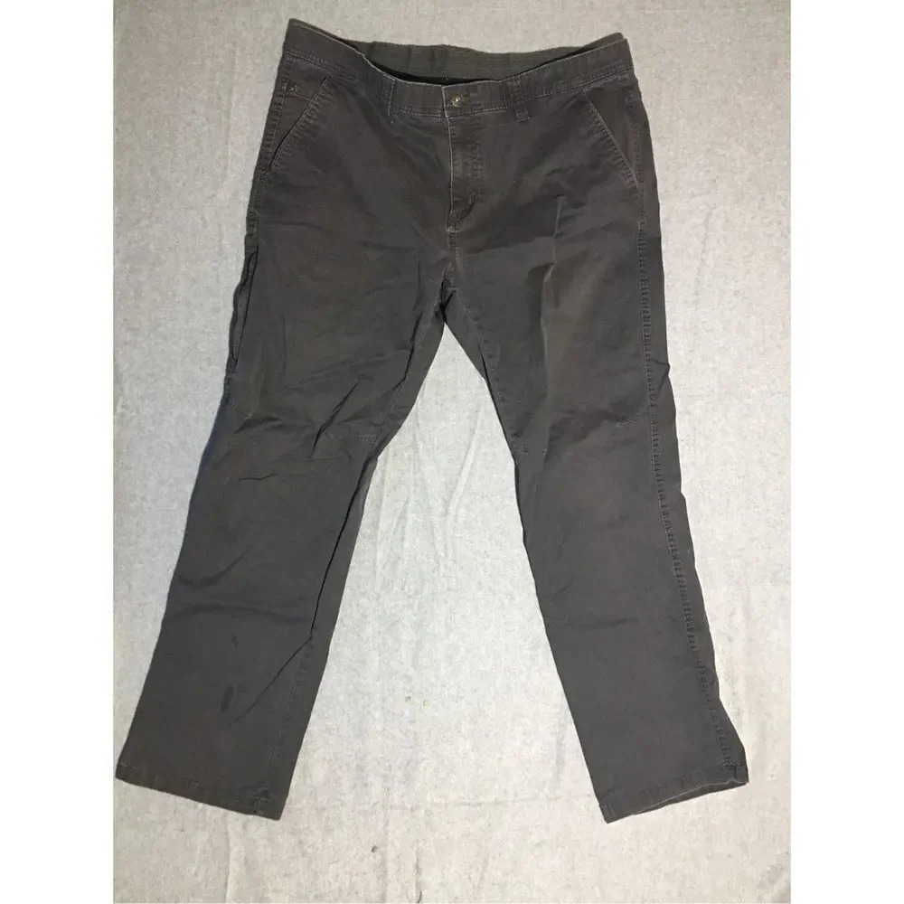 Mens Weatherproof Pants Size 38x32 Dark Grey Straight Leg Work Jeans Casual